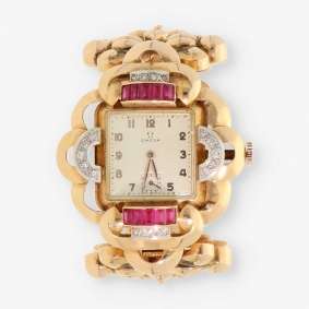 Reloj omega Chevaliere en oro 18kt con brillantes | Comprar relojes Omega segunda mano | Comprar reloj segunda mano