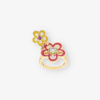 Anillo oro y piedra color TOUS 2