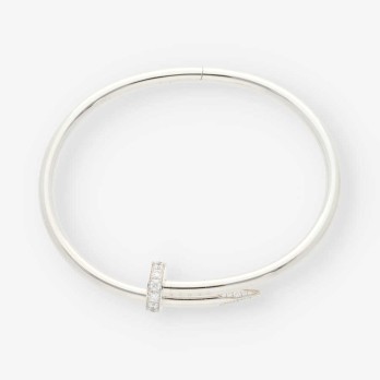Pulsera CARTIER oro blanco y bri 2