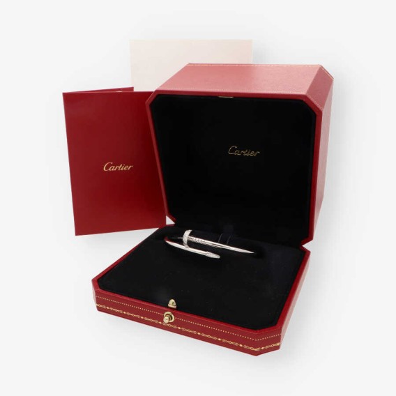 Pulsera CARTIER oro blanco y bri