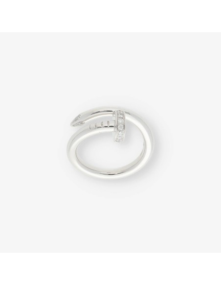 Anillo oro blan.y bri Juste Clou CARTIER