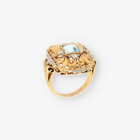 Anillo Vintage oro y diamantes