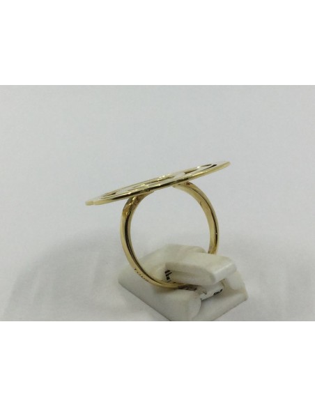 Anillo Tous de oro con motivo floral