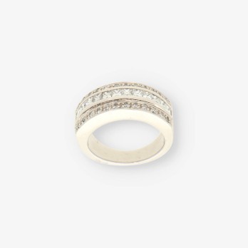Anillo oro blanco y bri 2
