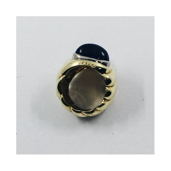 Anillo Vasari en oro amarillo con amatista y topacio