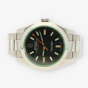 ROLEX acero MILGAUS 116400GV NÂºV931956 2
