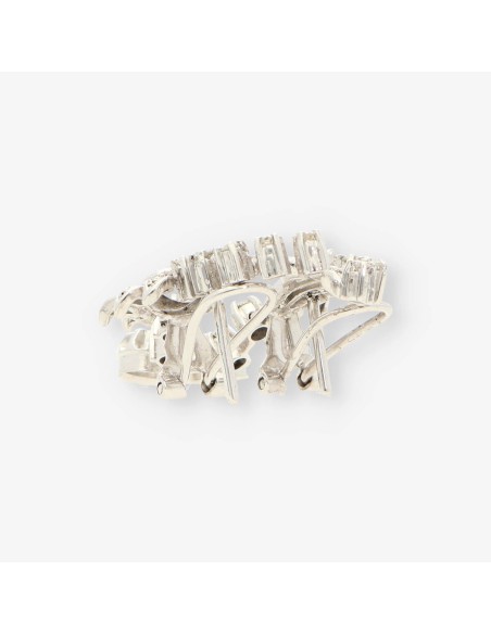 Pendientes oro blanco y bri