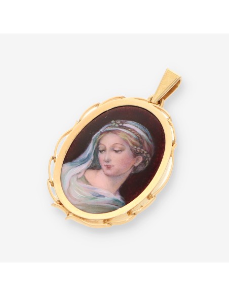 Medalla oro y esmalte