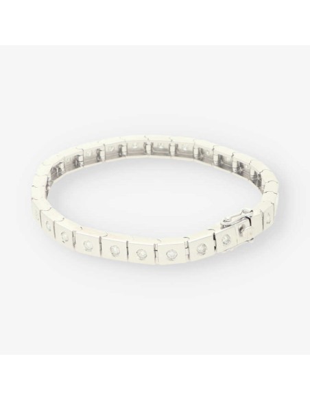 Pulsera riviere oro bl bri aprox.1,30 Qt