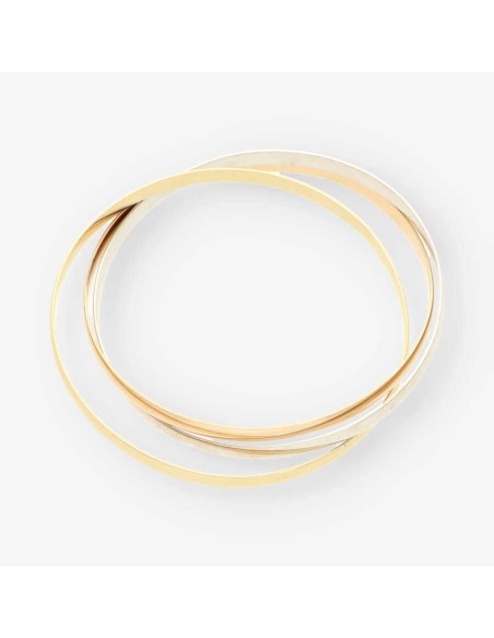 Esclava tres colores oro