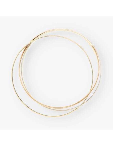 Esclava tres colores oro