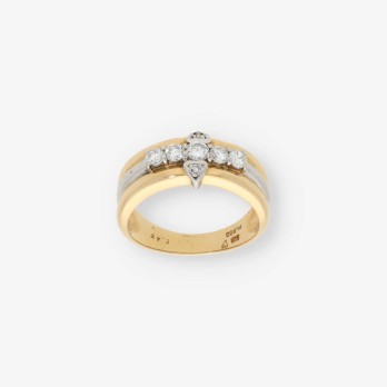Anillo en oro 18kt con brillante 2