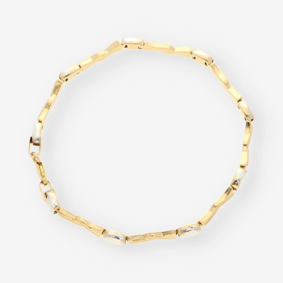 Pulsera oro/oro blanco