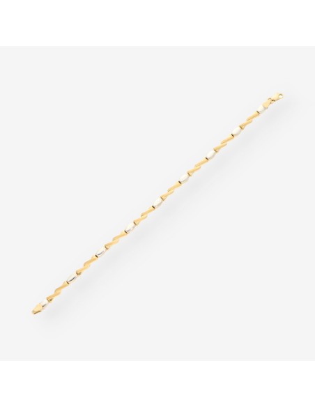 Pulsera oro/oro blanco