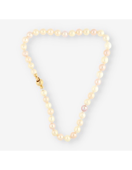 Collar perlas y cierre oro