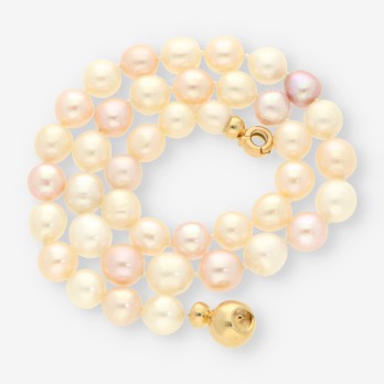 Collar perlas y cierre oro 2