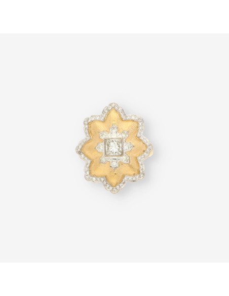 Anillo oro y bri talla princesa