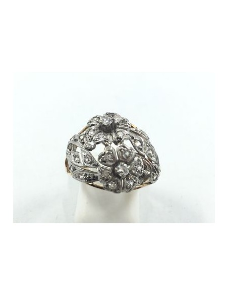 Anillo de oro y brillantes