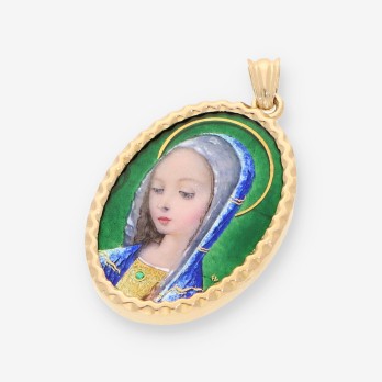 Medalla oro y esmalte 2
