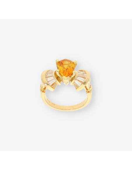Anillo oro y bri