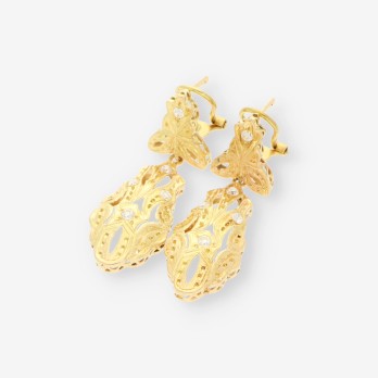 Pendientes oro estilo vintage 2