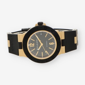 RELOJ bVULGARI ORO CUERO AL 386 2