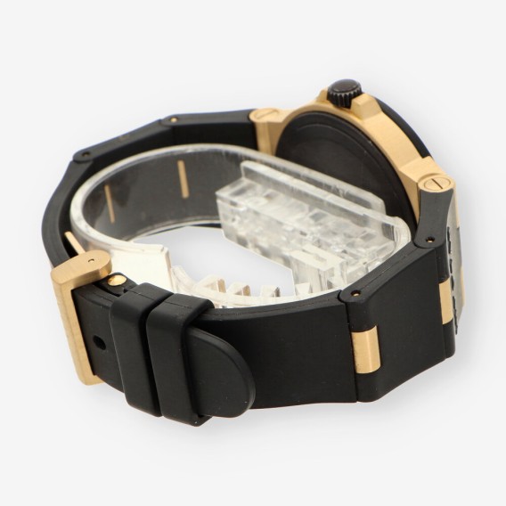 RELOJ bVULGARI ORO CUERO AL 386