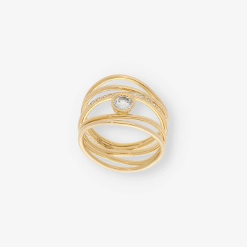 Anillo en oro 18kt con brillante 2
