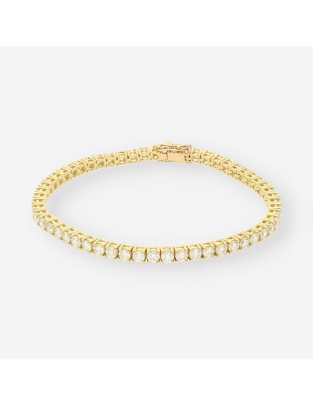 Pulsera riviere oro y bri aprox.5,60 Qt