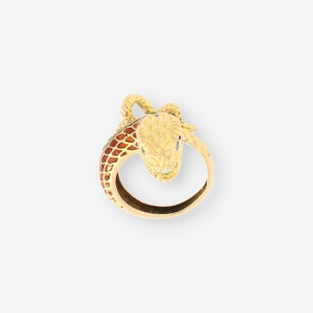 Anillo oro serpiente 2