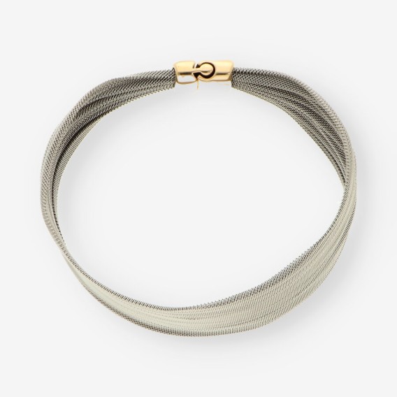 Pulsera acero y oro TOUS