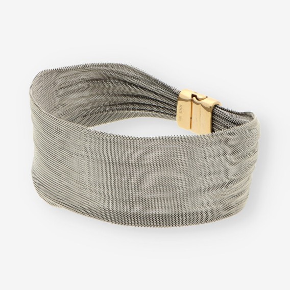 Pulsera acero y oro TOUS