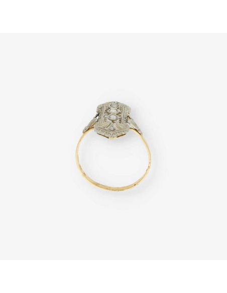 Anillo en oro 18kt con diamantes