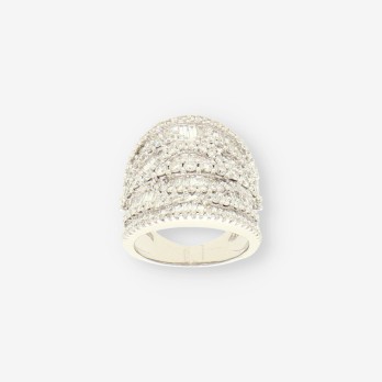 Anillo oro blanco y brillantes 2