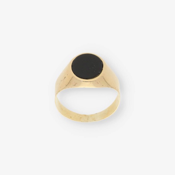 Sello en oro 18kt con onix
