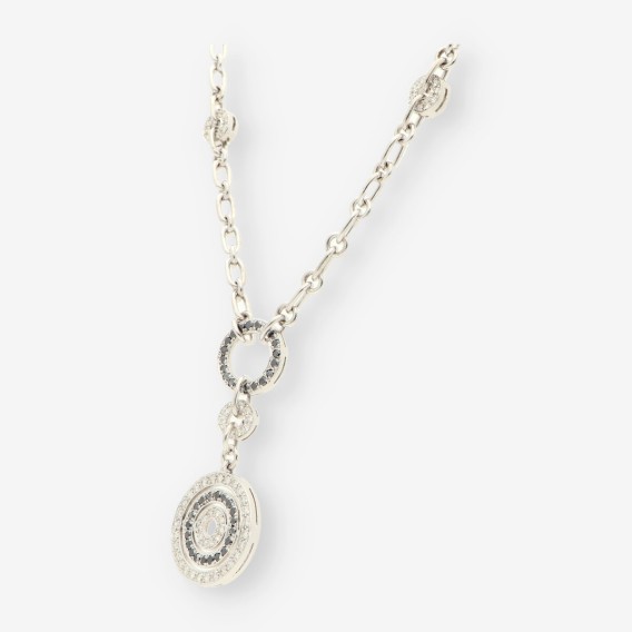 Gargantilla oro bl. bri negro y bril