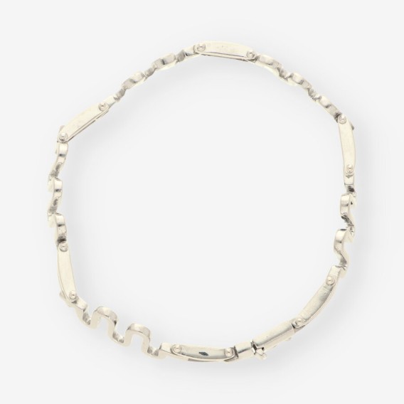 Pulsera oro blanco