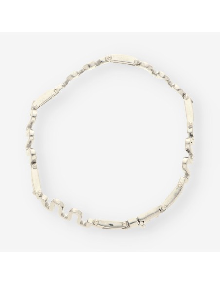 Pulsera oro blanco