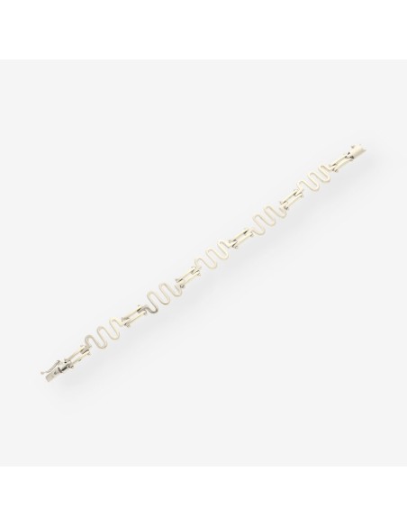 Pulsera oro blanco