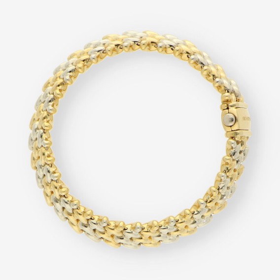 Pulsera oro blanco y amarillo CHIMENTO