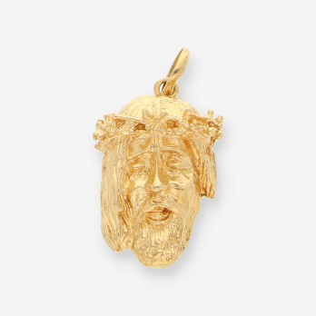 Colgante oro cara cristo