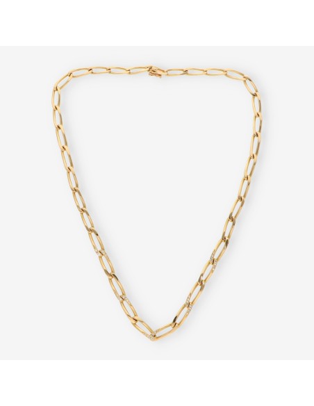 Gargantillla oro y brillantes