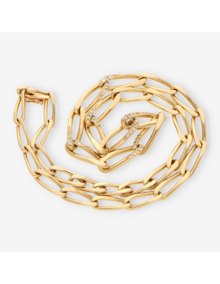 Gargantillla oro y brillantes