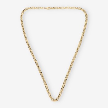 Cadena oro blanco y amarillo