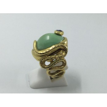 Anillo Puig Doria de oro en forma de serpiente 2