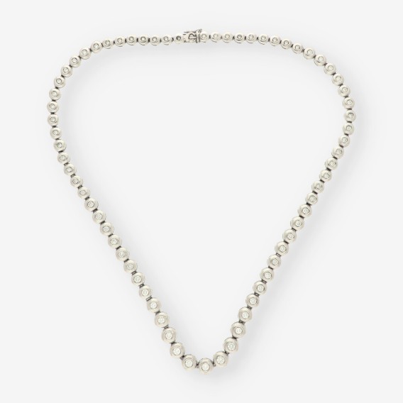 Gargantilla riviere oro blanco y bri