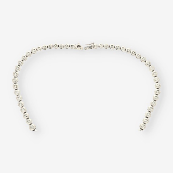 Gargantilla riviere oro blanco y bri