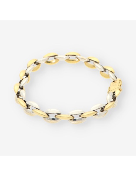 Pulsera oro/oro blanco