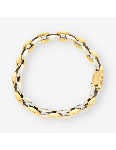 Pulsera oro/oro blanco