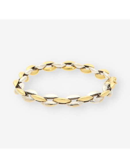Pulsera oro/oro blanco